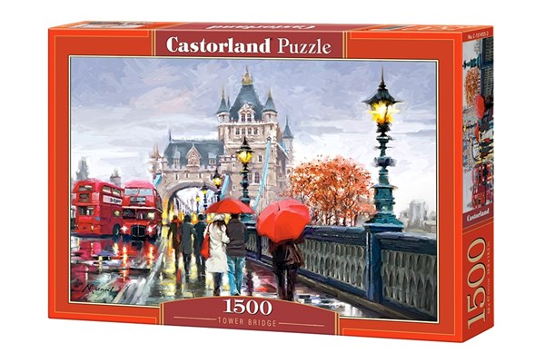 Castorland (C-151455) - Richard Macneil: "Verregneter Spaziergang über die Tower Bridge" - 1500 Teile Puzzle