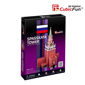 Cubic Fun (C118H) - "Spasskaya-Turm, Russland" - 33 Teile Puzzle