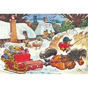 Gibsons (G3090) - Norman Thelwell: "Bald ist Weihnachten" - 500 Teile Puzzle