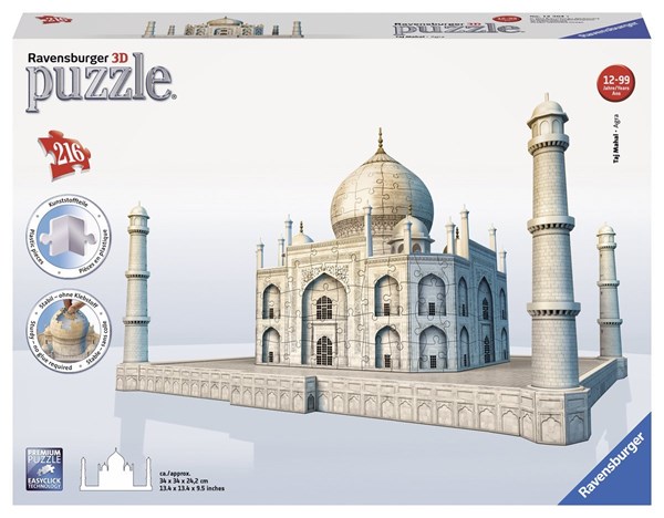 Ravensburger (12564) - "Taj Mahal" - 216 Teile Puzzle