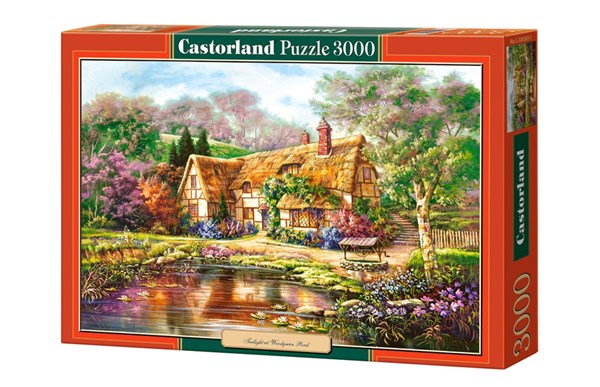 Castorland (C-300365) - "Dämmerung am Woodgreen Pond" - 3000 Teile Puzzle