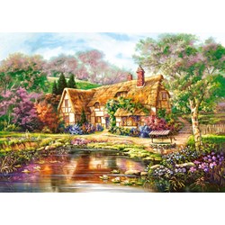 Castorland (C-300365) - "Dämmerung am Woodgreen Pond" - 3000 Teile Puzzle