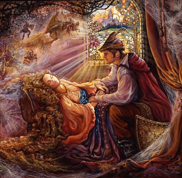 Grafika (02390) - Josephine Wall: "Dornröschen" - 1500 Teile Puzzle