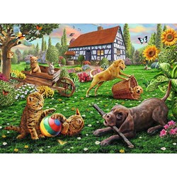 Ravensburger (12828) - "Entdecker auf vier Pfoten" - 200 Teile Puzzle