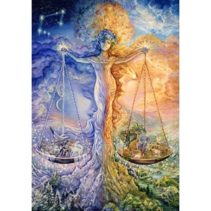 Grafika (00823) - Josephine Wall: "Sternzeichen Waage" - 1000 Teile Puzzle