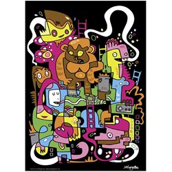 Heye (29483) - Jon Burgerman: "Best score" - 150 Teile Puzzle