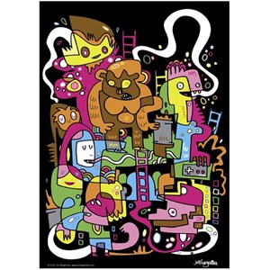 Heye (29483) - Jon Burgerman: "Best score" - 150 Teile Puzzle